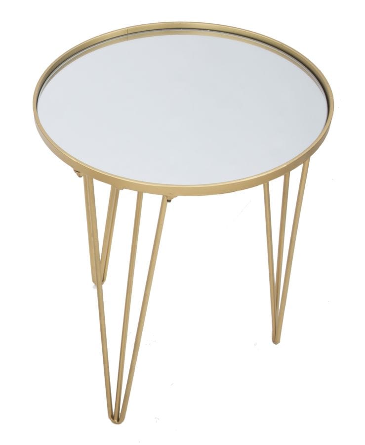 Mauro Ferretti COFFEE TABLE GLAM GOLD/MIRROR CM Ø 40X49