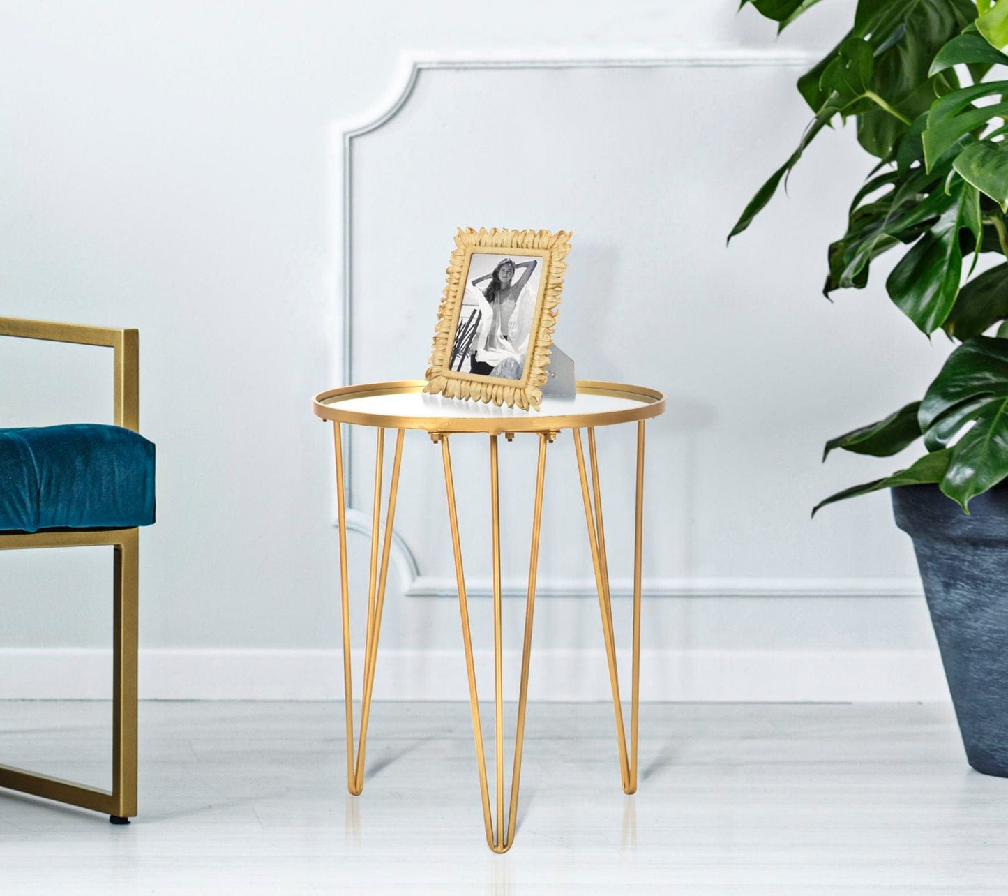 Mauro Ferretti COFFEE TABLE GLAM GOLD/MIRROR CM Ø 40X49