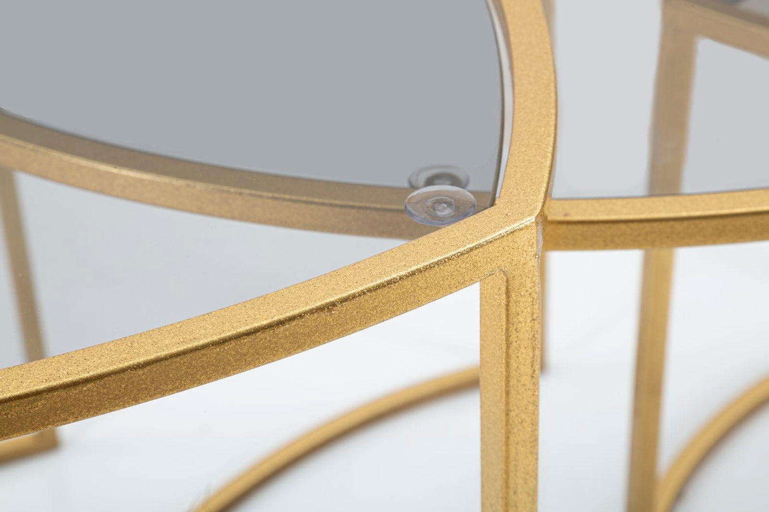 Mauro Ferretti COFFEE TABLE TRIANGLE SET 3 PZ CM Ø 60X50-50X45-40X40