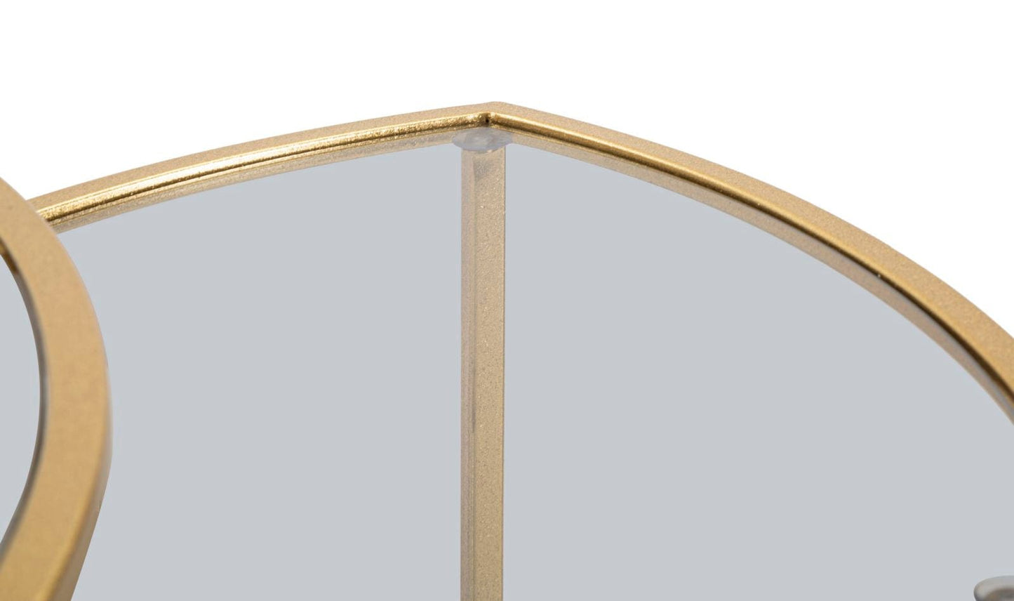 Mauro Ferretti COFFEE TABLE TRIANGLE SET 3 PZ CM Ø 60X50-50X45-40X40