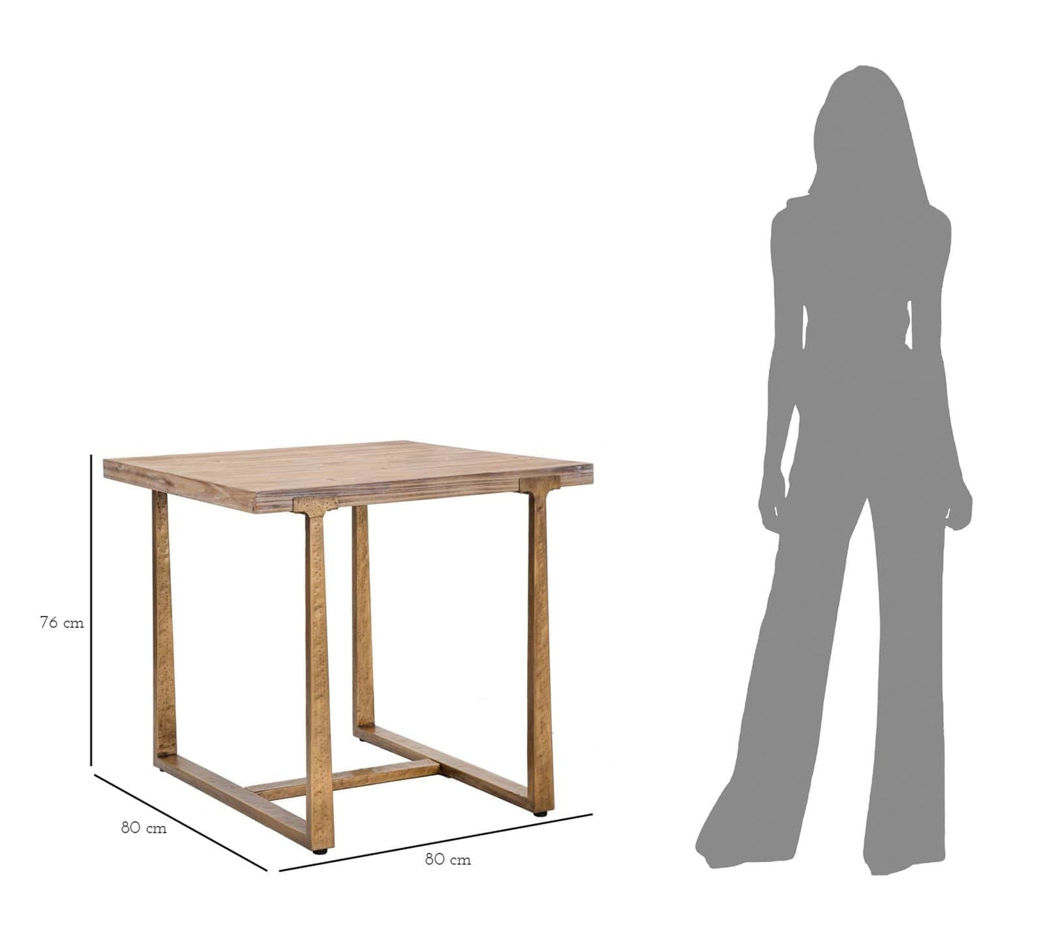 Mauro Ferretti DINING TABLE ANKARA CM 80X80X76