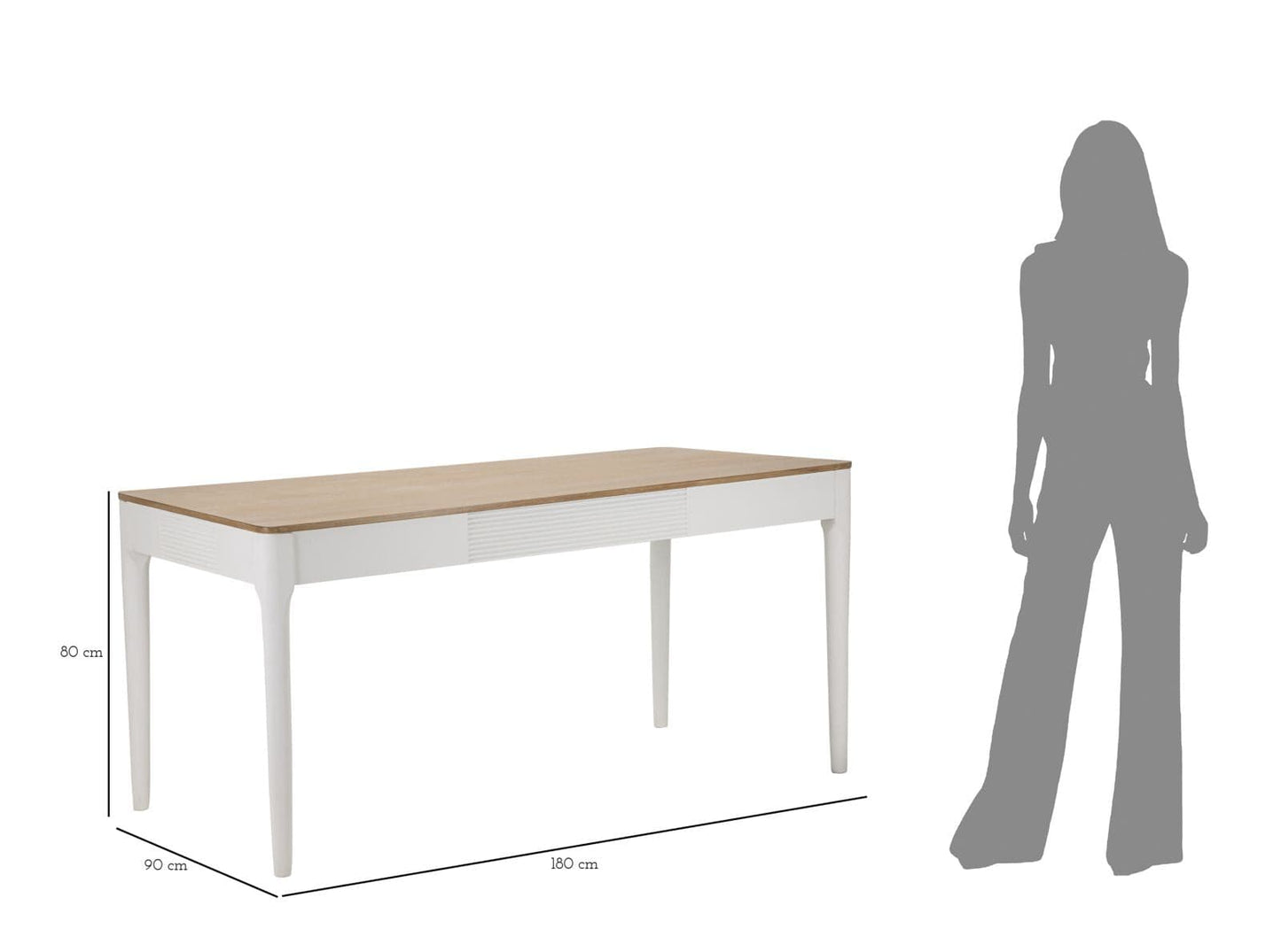 Mauro Ferretti DINING TABLE MATERA CM 180X90X80