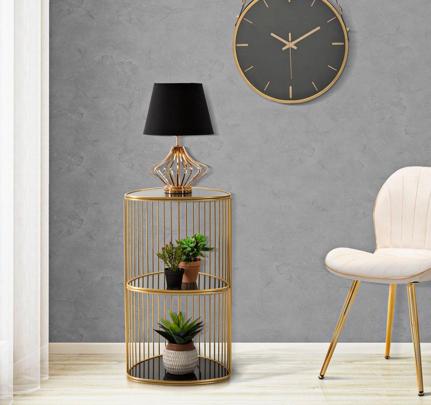 Mauro Ferretti END TABLE TRIPLE CM Ø 45X80