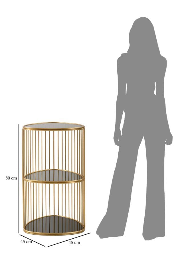 Mauro Ferretti END TABLE TRIPLE CM Ø 45X80