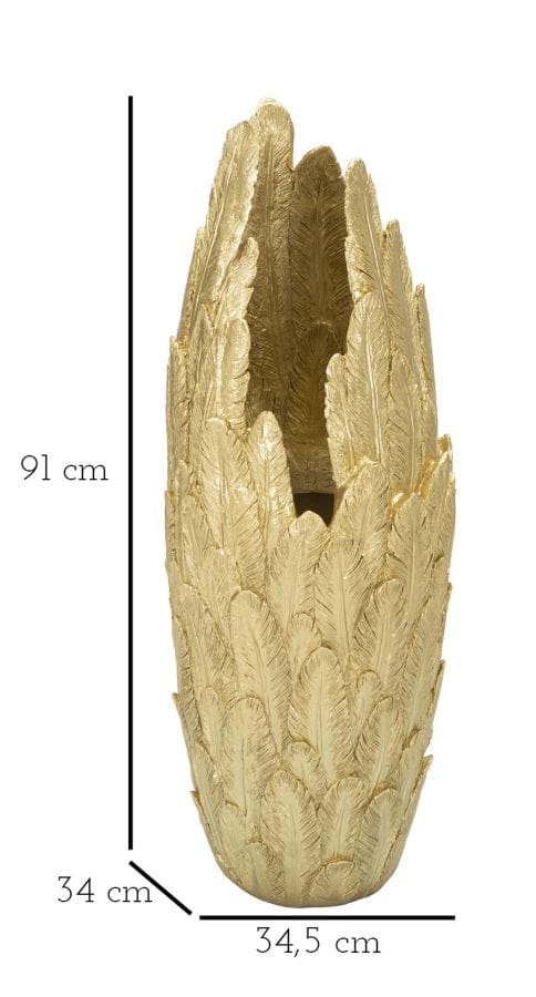 Mauro Ferretti FEATHERS VASE CM 34,5X34X91