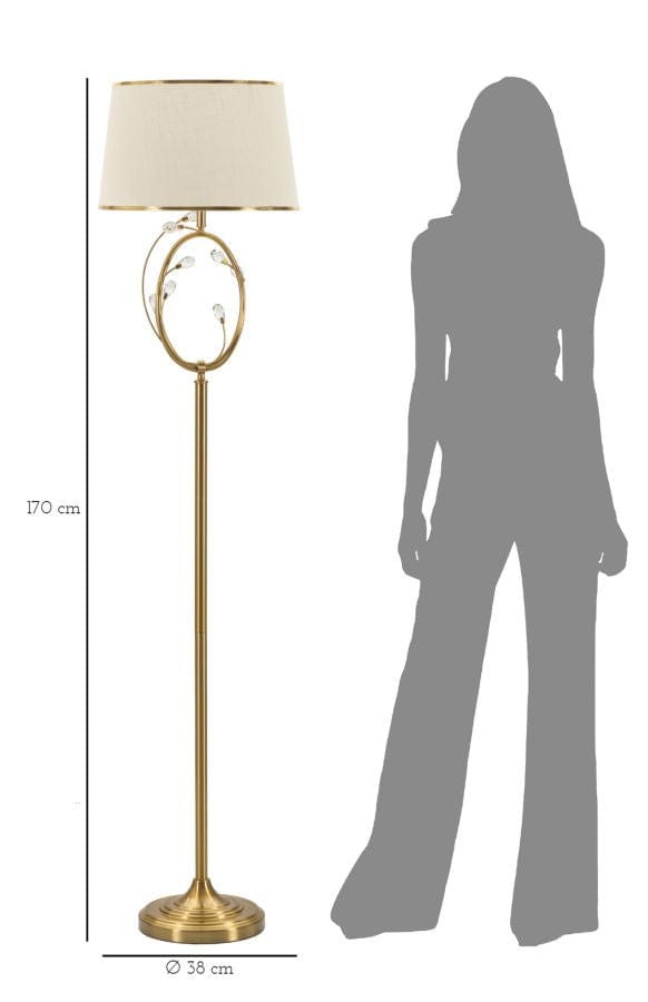 Mauro Ferretti FLOOR LAMP VERSAILLES CM Ø 38X170