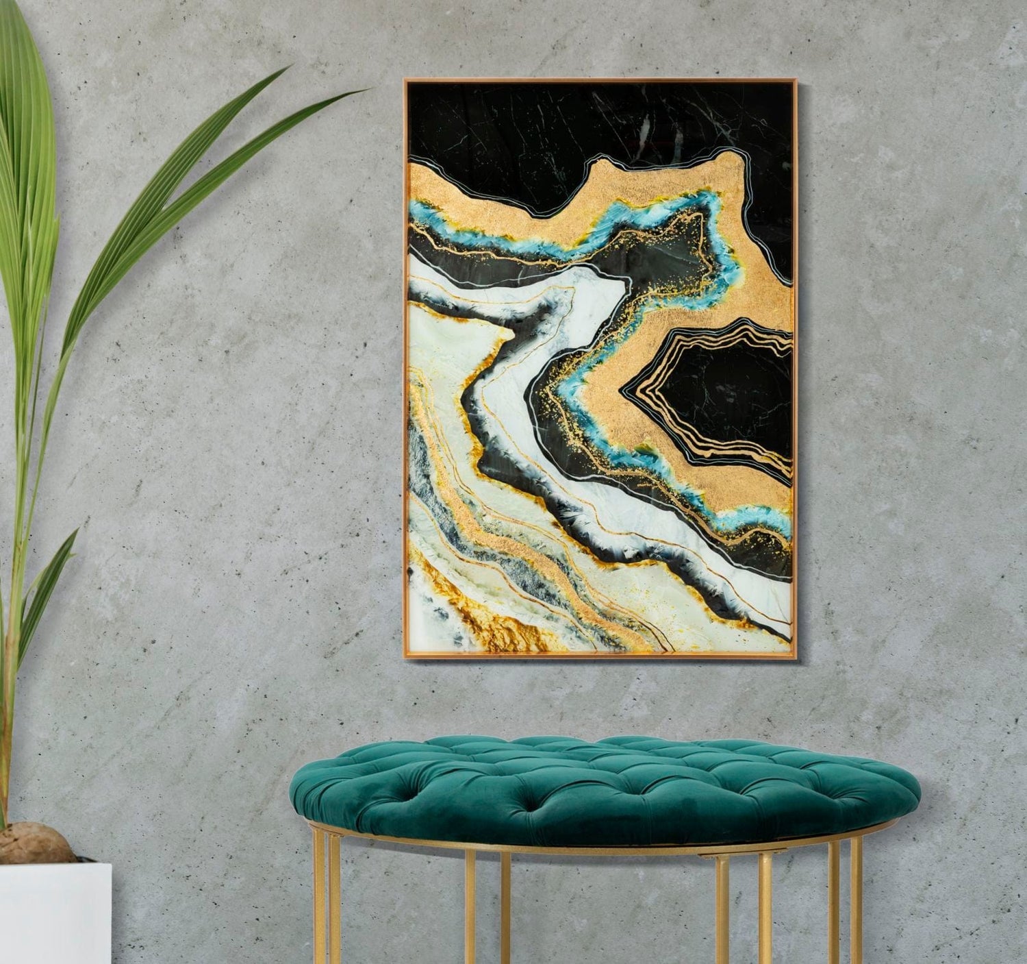 Mauro Ferretti GLASS WALL PANEL WITH FRAME
 DARKY CM 60X3,5X90