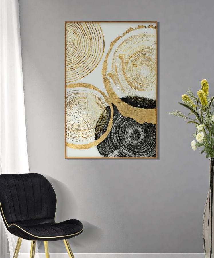 Mauro Ferretti GLASS WALL PANEL WITH FRAME
 WOODY CM 60X3,5X90