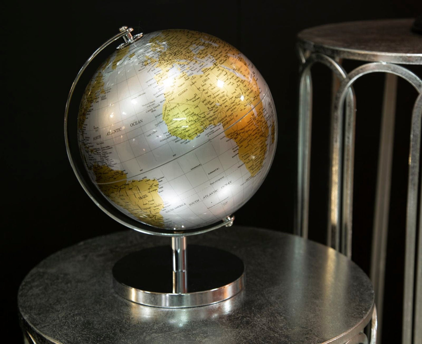 Mauro Ferretti GLOBE SILVER NEW CM Ø 20X28