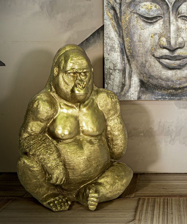 Mauro Ferretti GOLD GORILLA CM 64X53X82