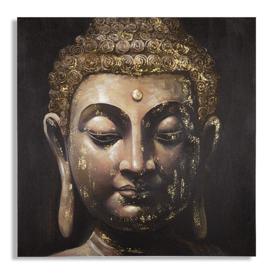 Mauro Ferretti HANDMADE WALL PAINTING BUDDHA -B- CM 100X3X100