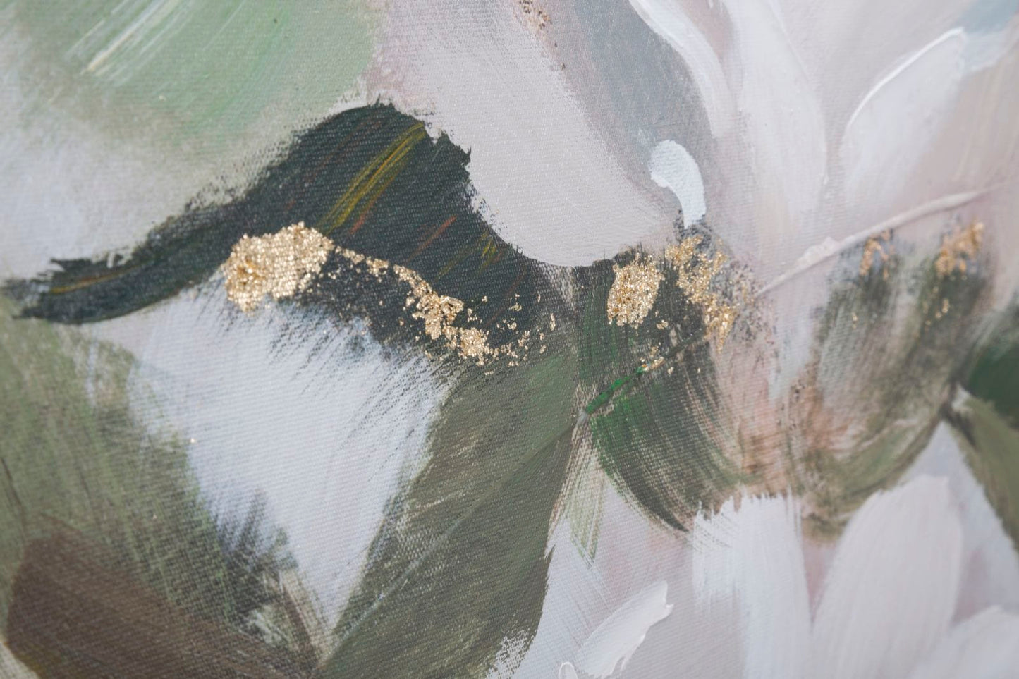 Mauro Ferretti HANDMADE WALL PAINTING FLOWER&LEAF CM 100X3,7X80