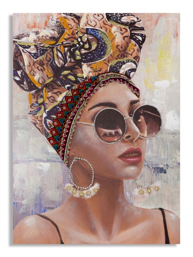 Mauro Ferretti HANDMADE WALL PAINTING JENNIFER -A- CM 70X3X100