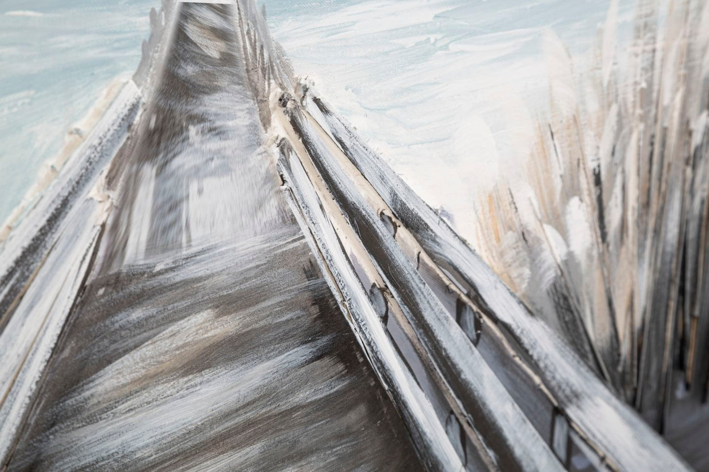 Mauro Ferretti HANDMADE WALL PAINTING PONTILE CM 120X3,8X80