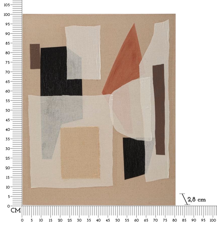 Mauro Ferretti HANDMADE WALL PAINTING REDY -A- CM 80X2,8X100