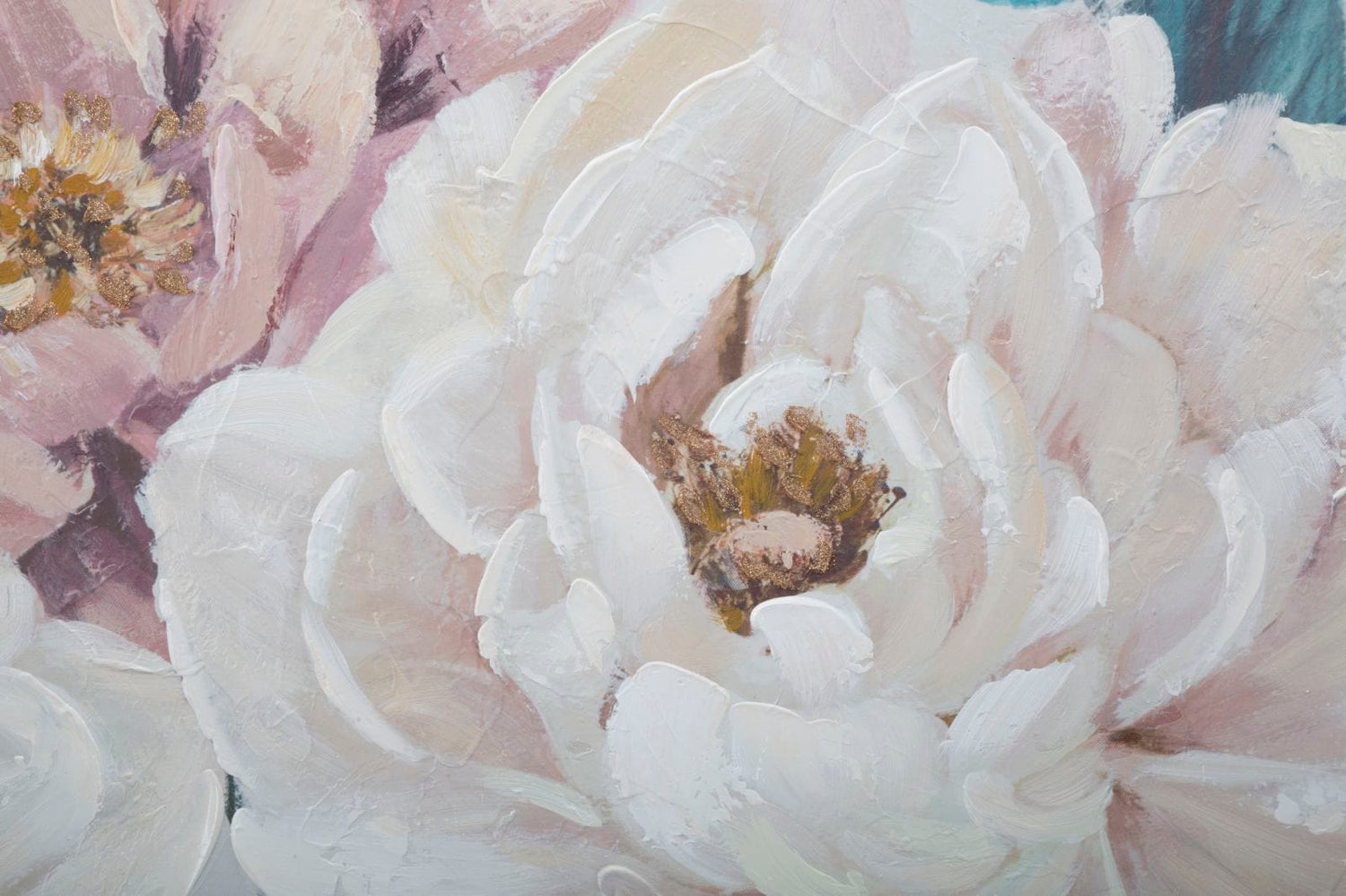 Mauro Ferretti HANDMADE WALL PAINTING SOFT FLOWER CM 
 100X3,7X80