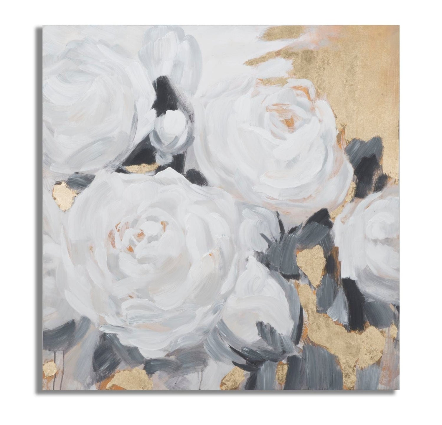Mauro Ferretti HANDMADE WALL PAINTING WHITE FLOWER -A- CM 90X3,7X90