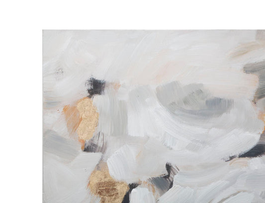 Mauro Ferretti HANDMADE WALL PAINTING WHITE FLOWER -B- CM 90X3,7X90