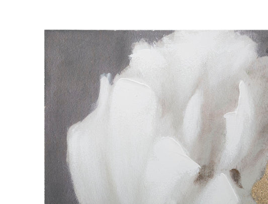 Mauro Ferretti HANDMADE WALL PAINTING WHITE/GOLD FLOWER CM
80X3,7X100