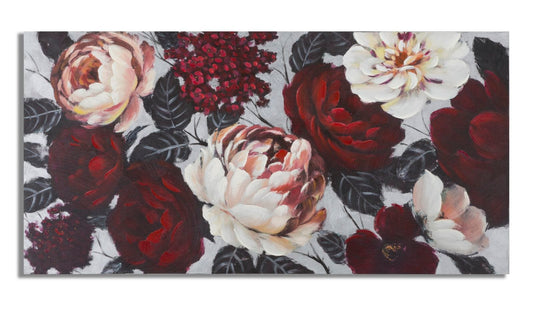 Mauro Ferretti HANDMADE WALL PAINTING WHITE/RED FLOWER LIGHTBACK
150X3,8X76