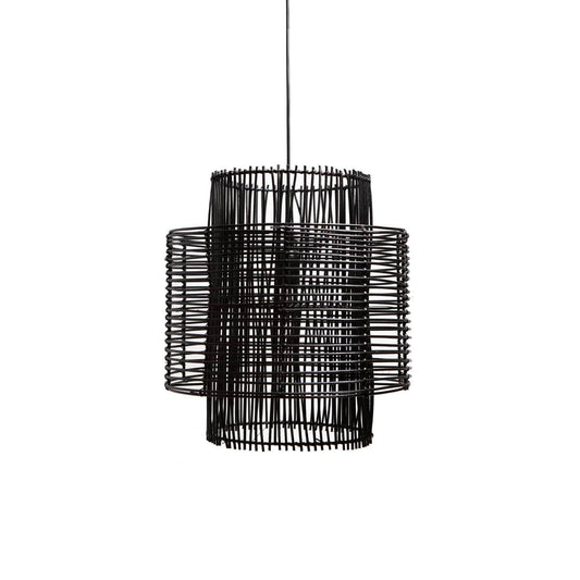 1304 Design Hanglamp BRANDON mat zwart Ø40x45cm