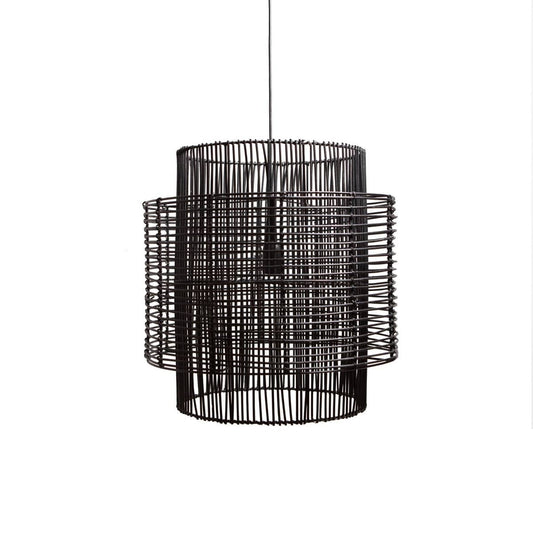 1304 Design Hanglamp BRANDON mat zwart Ø50x50cm