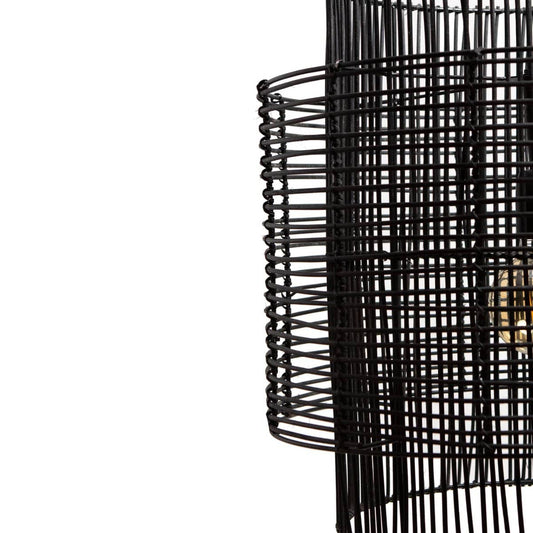 1304 Design Hanglamp BRANDON mat zwart Ø50x50cm