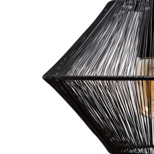 1304 Design Hanglamp CHARLY mat zwart Ø30x20cm