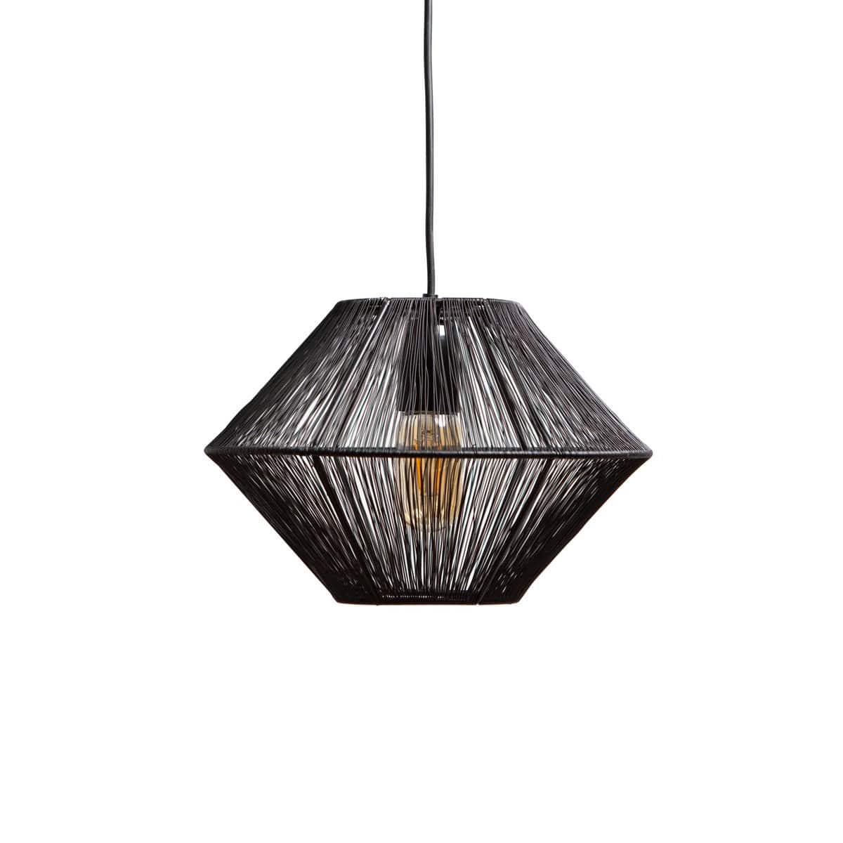 1304 Design Hanglamp CHARLY mat zwart Ø30x20cm