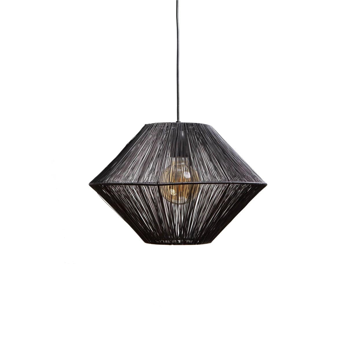 1304 Design Hanglamp CHARLY mat zwart Ø40x27cm