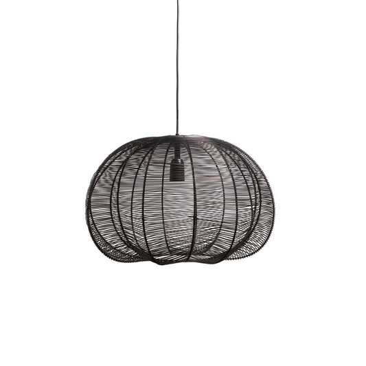 1304 Design Hanglamp FARAH mat zwart Ø50x38cm