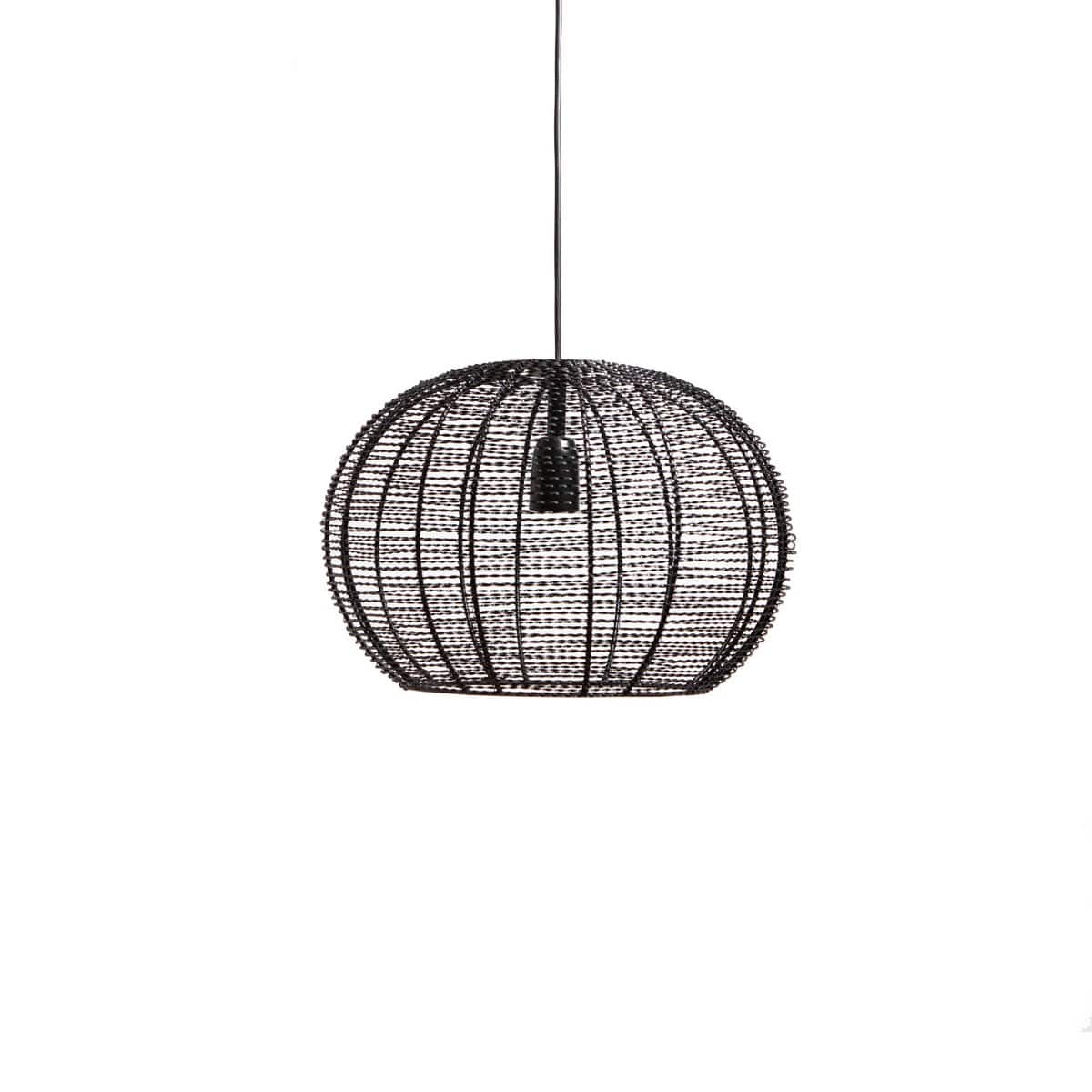 1304 Design Hanglamp LUCAS mat zwart Ø40x28cm