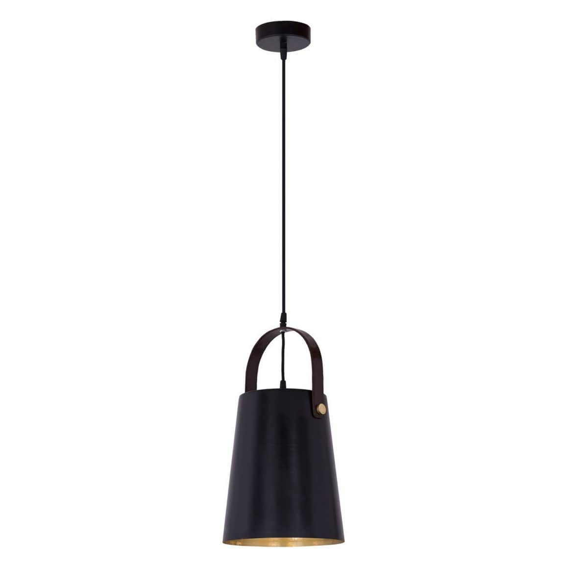 Voglrieder kreatives Wohnen Hanglamp metaal met leren beugel hanglamp eettafel plafondlamp vintage stijl
