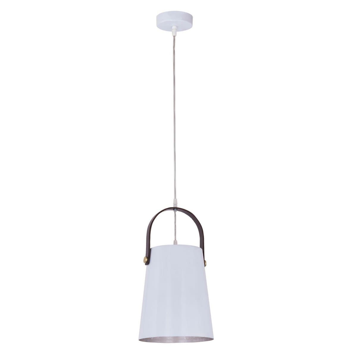Voglrieder kreatives Wohnen Hanglamp metaal met leren beugel hanglamp eettafel plafondlamp vintage stijl