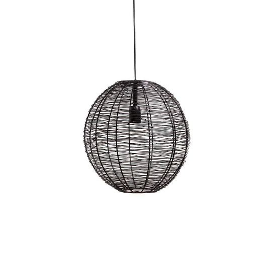 1304 Design Hanglamp NATHAN mat zwart Ø55x55cm
