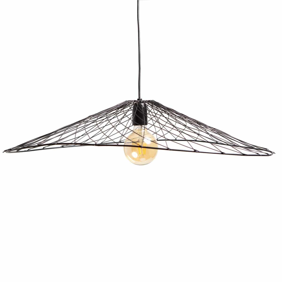 1304 Design Hanglamp OLIVER mat zwart 70x60x15cm
