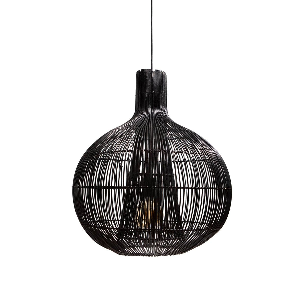 1304 Design Hanglamp RAVI mat zwart Ø50x57cm