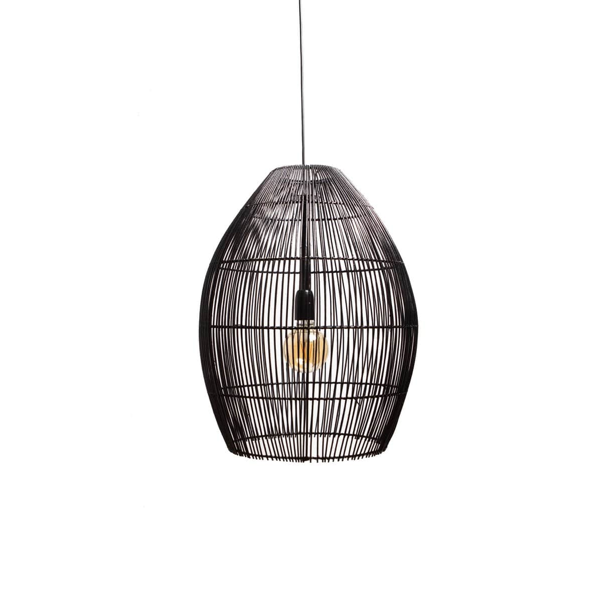 1304 Design Hanglamp RILEY mat zwart Ø43x55