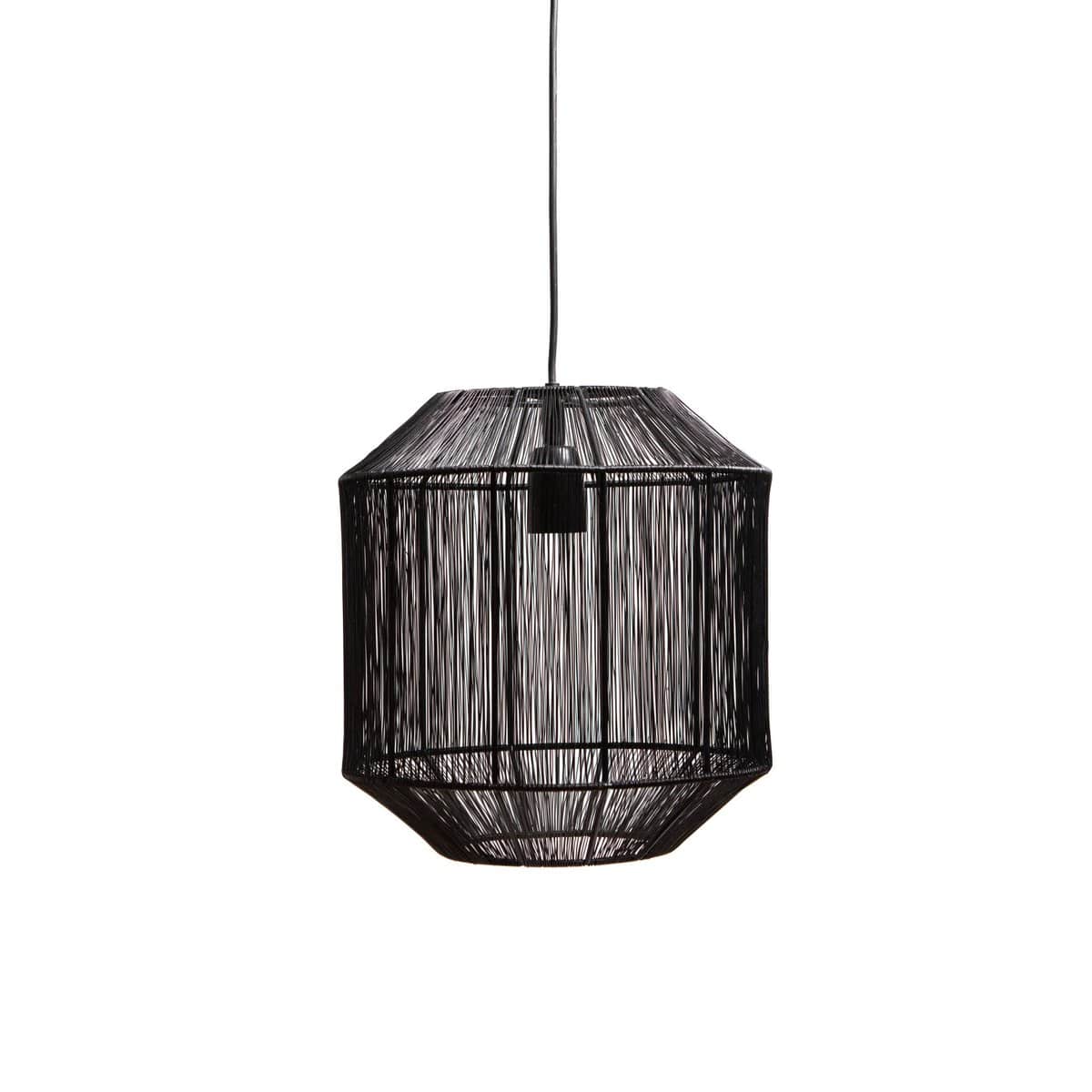 1304 Design Hanglamp SENNA mat zwart Ø30x32cm