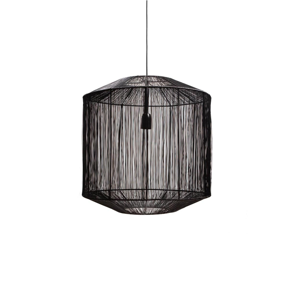 1304 Design Hanglamp SENNA mat zwart Ø40x43cm