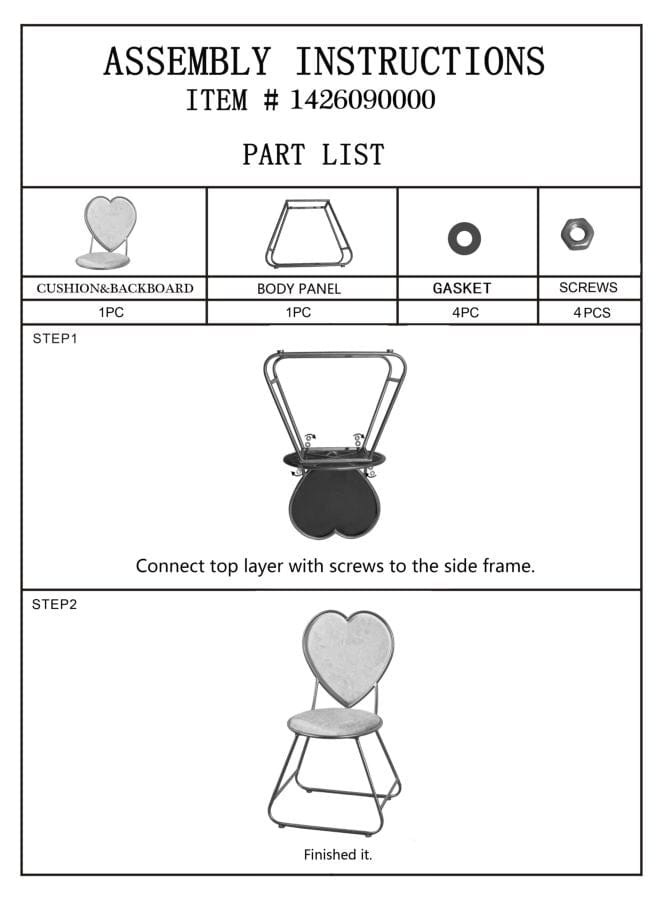 Mauro Ferretti HEART CHAIR CM 37X47X80