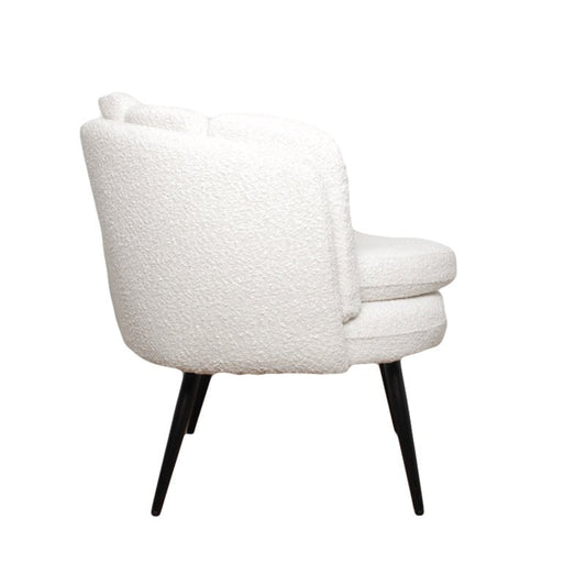 Pole To Pole High five lounge chair white pearl (boucle)