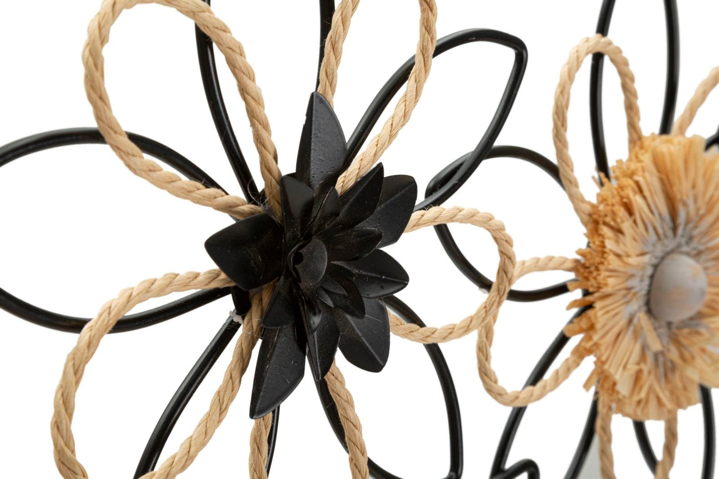 Mauro Ferretti IRON/RAFFIA WALL PANEL FLOW CM 60X4X35