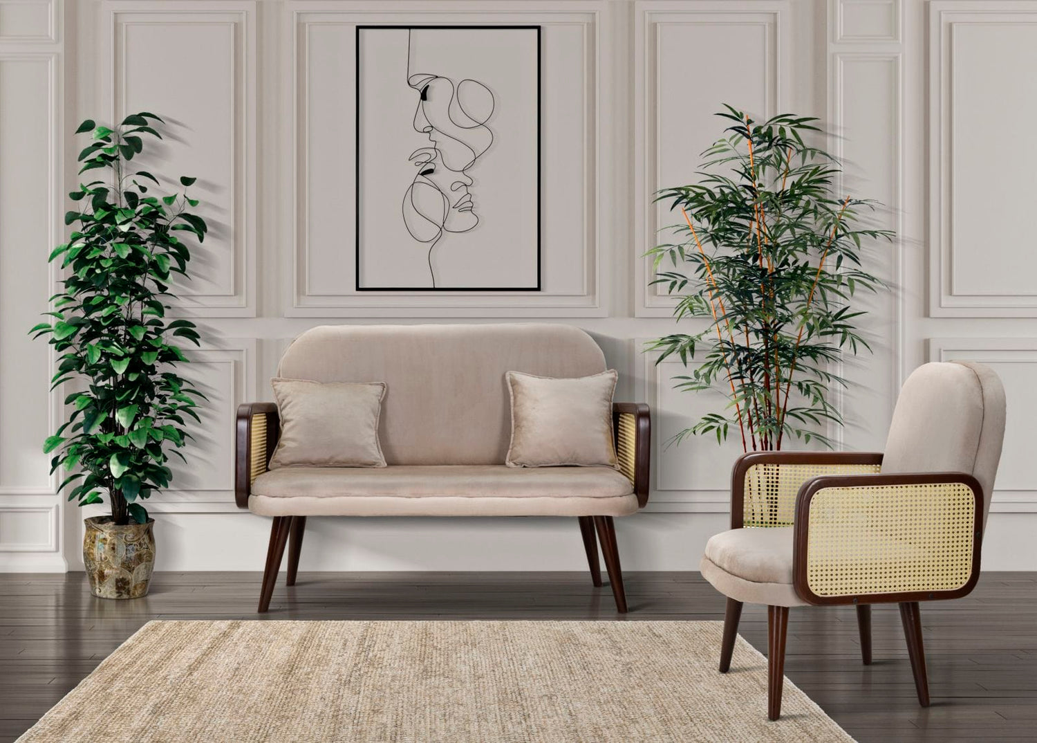 Mauro Ferretti IRON WALL PANEL COUPLE SIMPLY CM 70X1X100