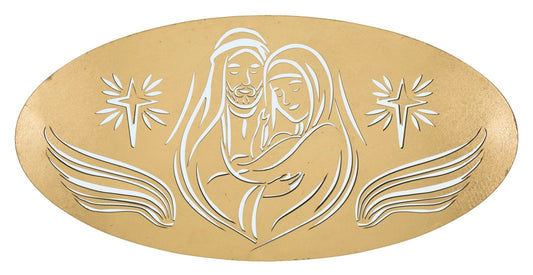Mauro Ferretti IRON WALL PANEL NATIVITY GOLD -B- CM 120X2X60