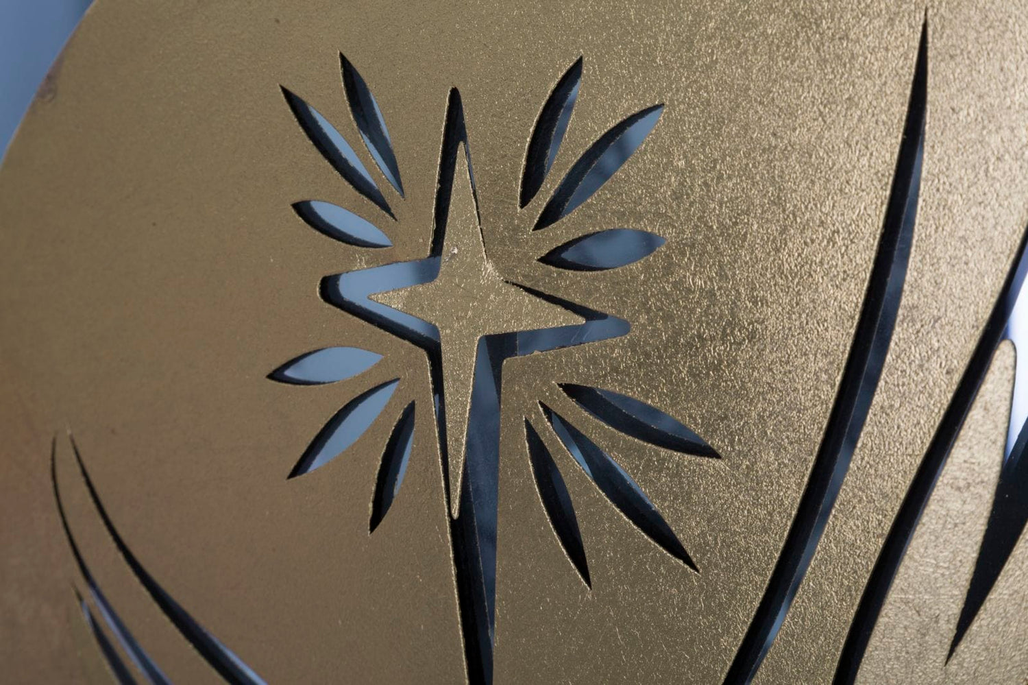 Mauro Ferretti IRON WALL PANEL NATIVITY GOLD -B- CM 120X2X60