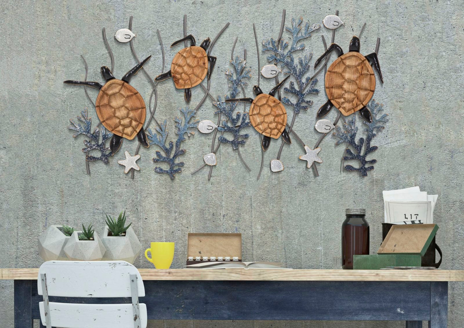 Mauro Ferretti IRON WALL PANEL TURTLE CM 132,7X5,7X69,9