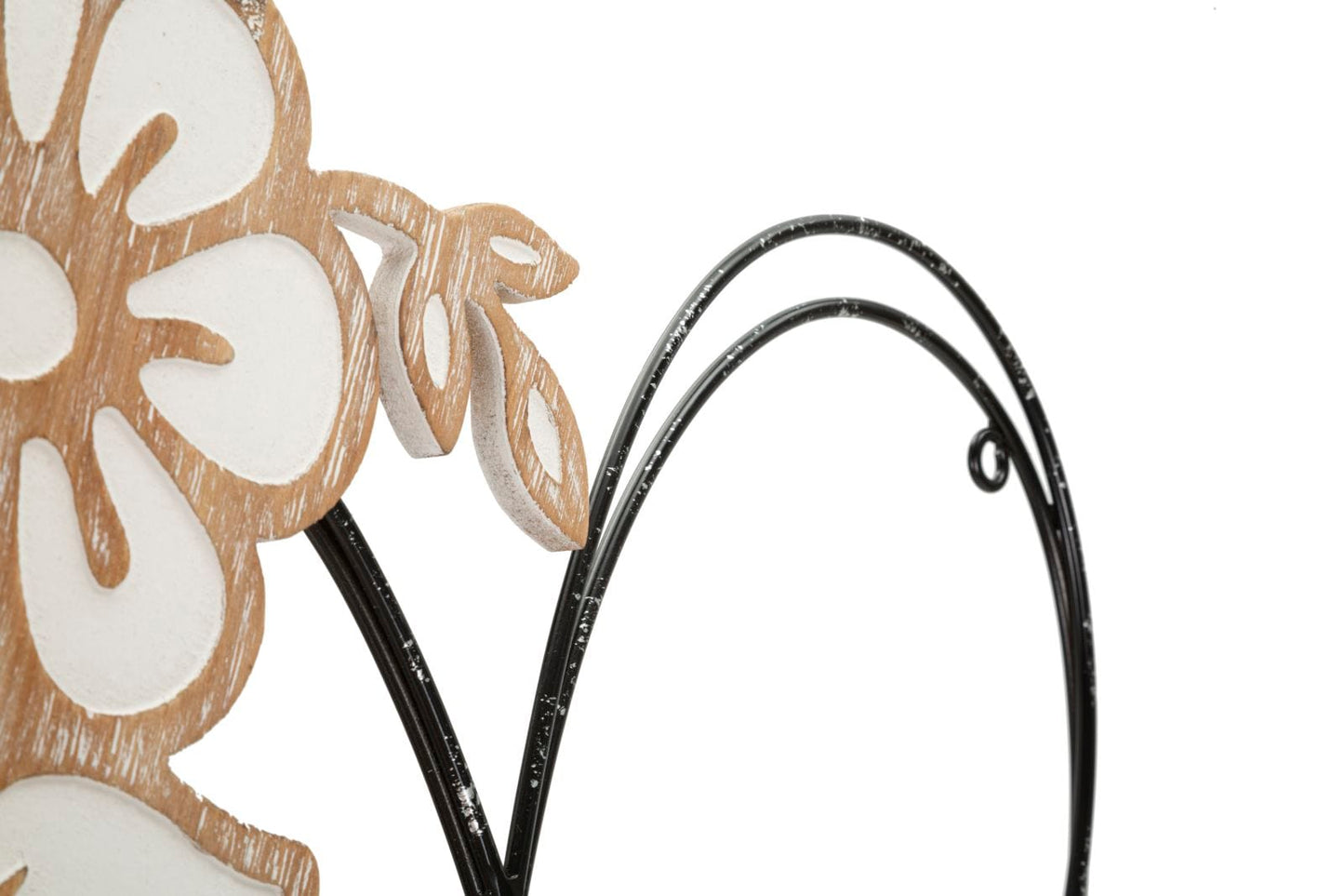 Mauro Ferretti IRON/WOOD WALL PANEL HEART CM 50X2X45 MIN 2