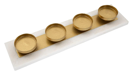 Mauro Ferretti MARBLE CANDLE HOLDER CM 40X10X5