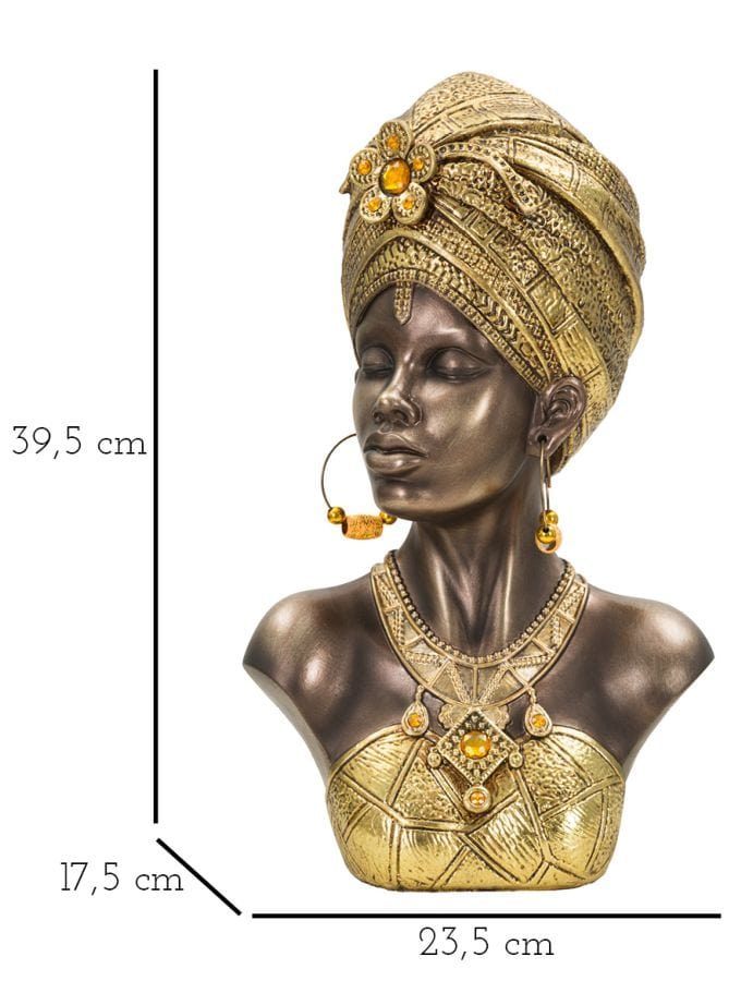 Mauro Ferretti MUMBASA STATUE CM 23,5X17,5X39,5